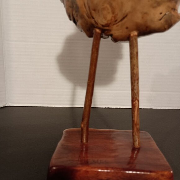 Mexican Souvenir Hand Carved Wooden Bird Sculpture MCM - Picture 13 of 13